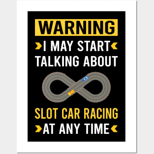 Warning Slot Car Racing Cars Slotcar Slotcars Posters and Art